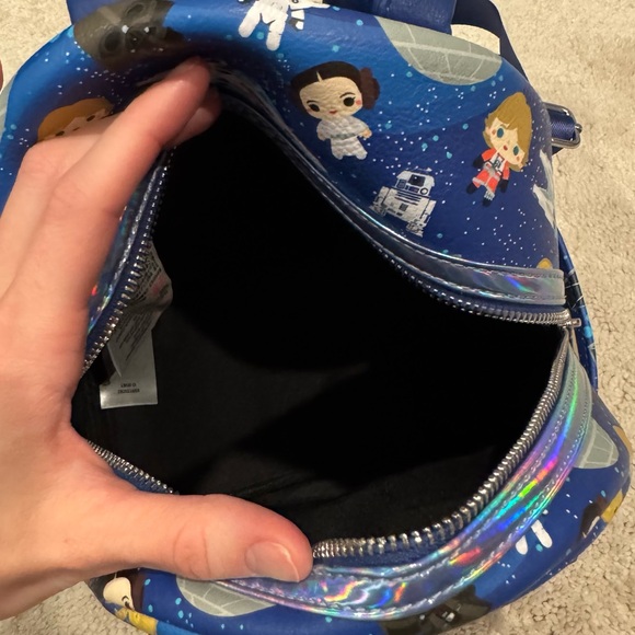 Loungefly Star Wars Chibi Icons A New Hope Blue Iridescent - Picture 9 of 11